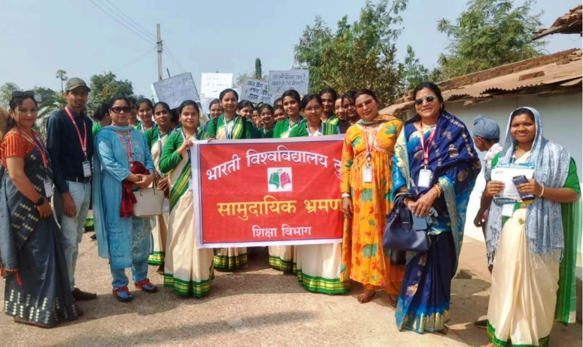 भारती विश्वविद्यालय द्वारा ओटेबंद में सामुदायिक शिविर का आयोजन: सामाजिक कुरीतियों के खिलाफ जागरूकता की पहल"