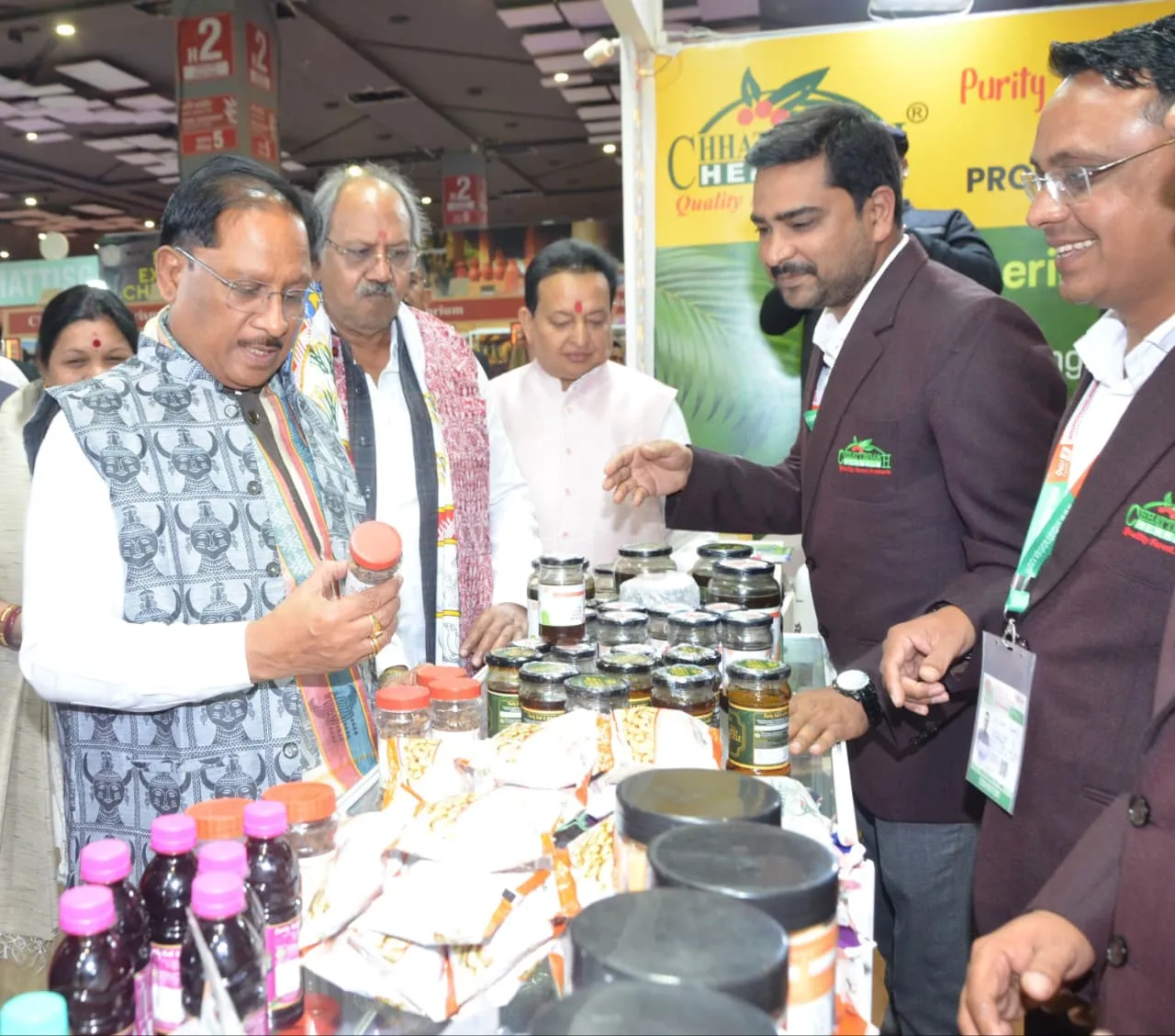 अंतरराष्ट्रीय व्यापार मेले में मुख्यमंत्री विष्णुदेव साय ने छत्तीसगढ़ पेवेलियन का किया अवलोकन